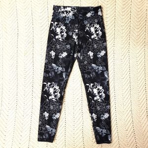 High-Waist Flower Print Leggings